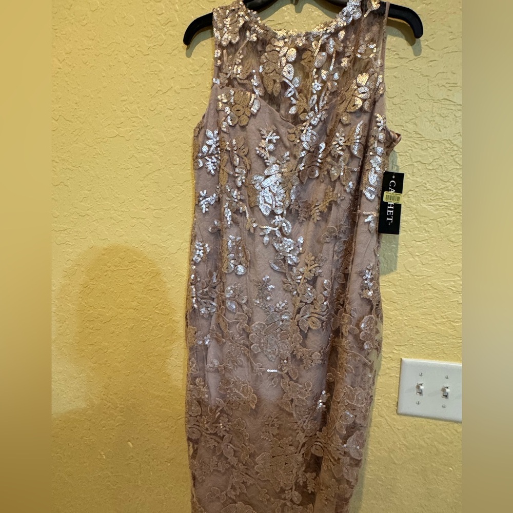 Powder Pink sequin dress. Size 12